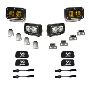 Ford F-150 Fog Light Pocket Kit - Front - Baja Designs - S2 SAE Pro - `21-`27